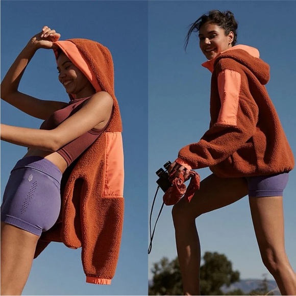 NWT Free People Movement Lead The Pack Fleece Jacket Size Small - Picture 4 of 12